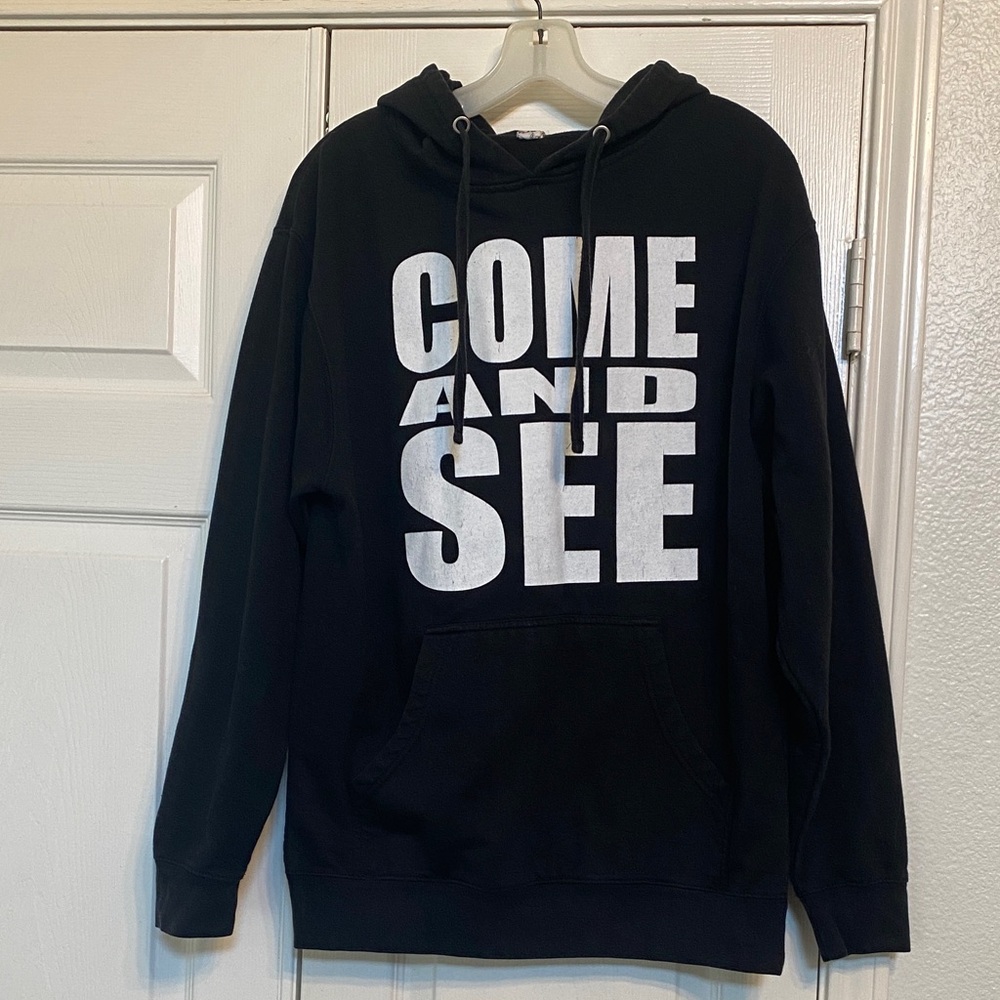 The Chosen Black Hoodie with Bold White Text